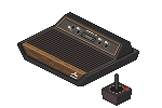 🎮 atari 2600: el dios del joystick que lo empezó todo | critica bits Atari 2600 pixel art