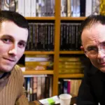 William Gibson, autor de Neuromante, en una librería