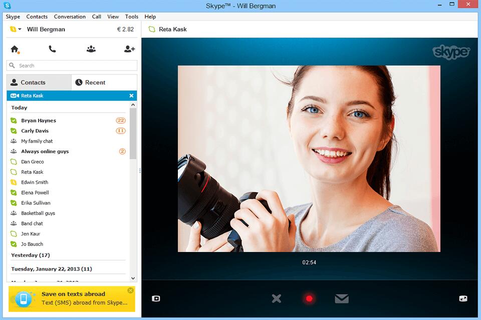 skype classic download interface