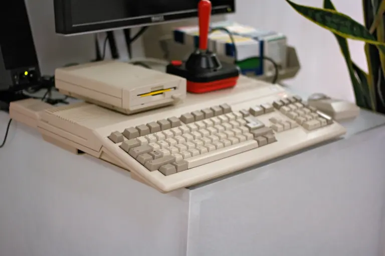 Ordenador Commodore Amiga 500 en un museo