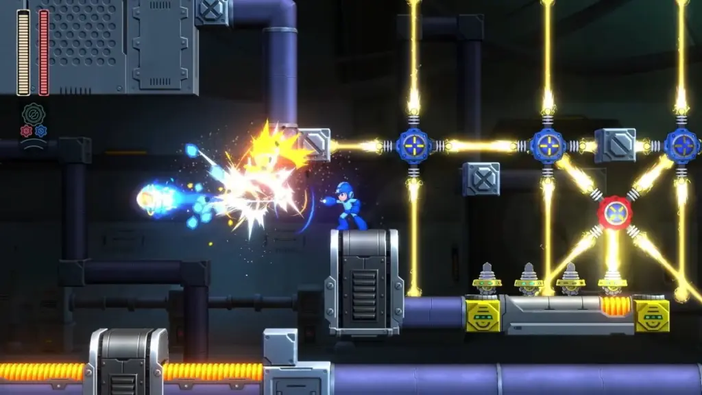 Imagen de contexto: una partida de Mega Man 11, de 2018