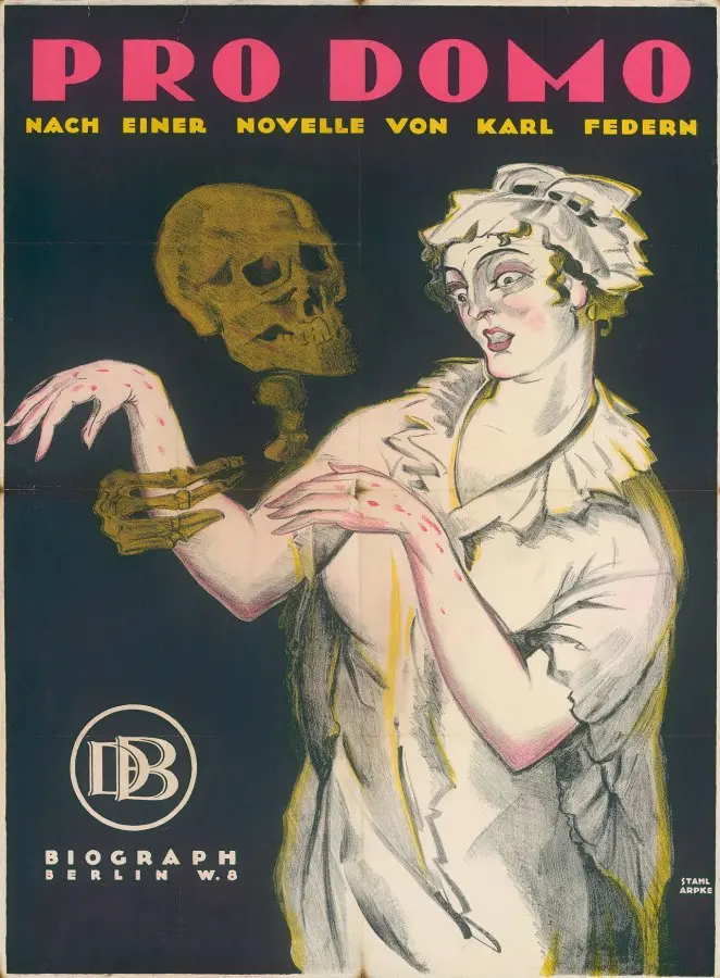 1919 in vielfarb-Druck produziertes Filmplakat nach Entwurf von Erich Ludwig Stahl und Otto Arpke für den Film