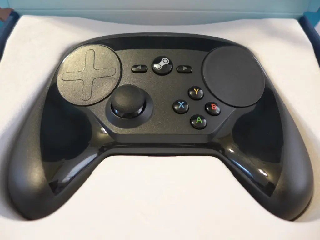 El Steam Controller visto de frente