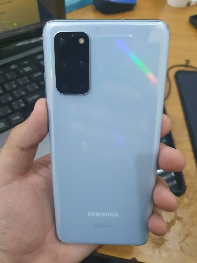 Back of a Samsung Galaxy S20 Plus 5G