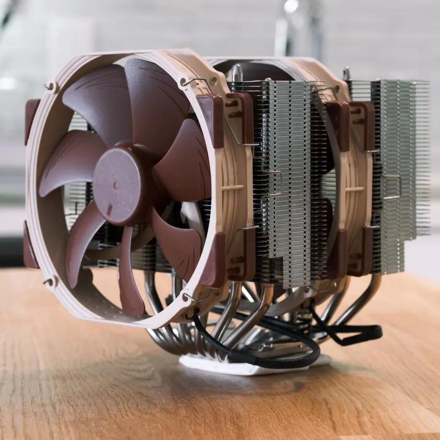 Noctua NH-D15 with classic color scheme fans.