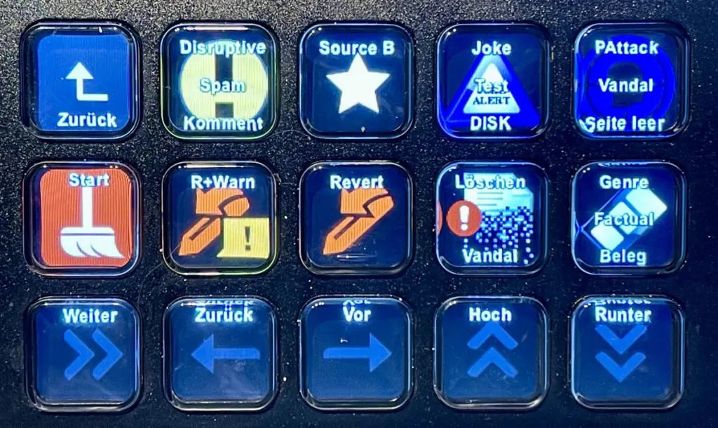 Un Stream Deck configurado con acciones propias, que es todo el sentido del aparato