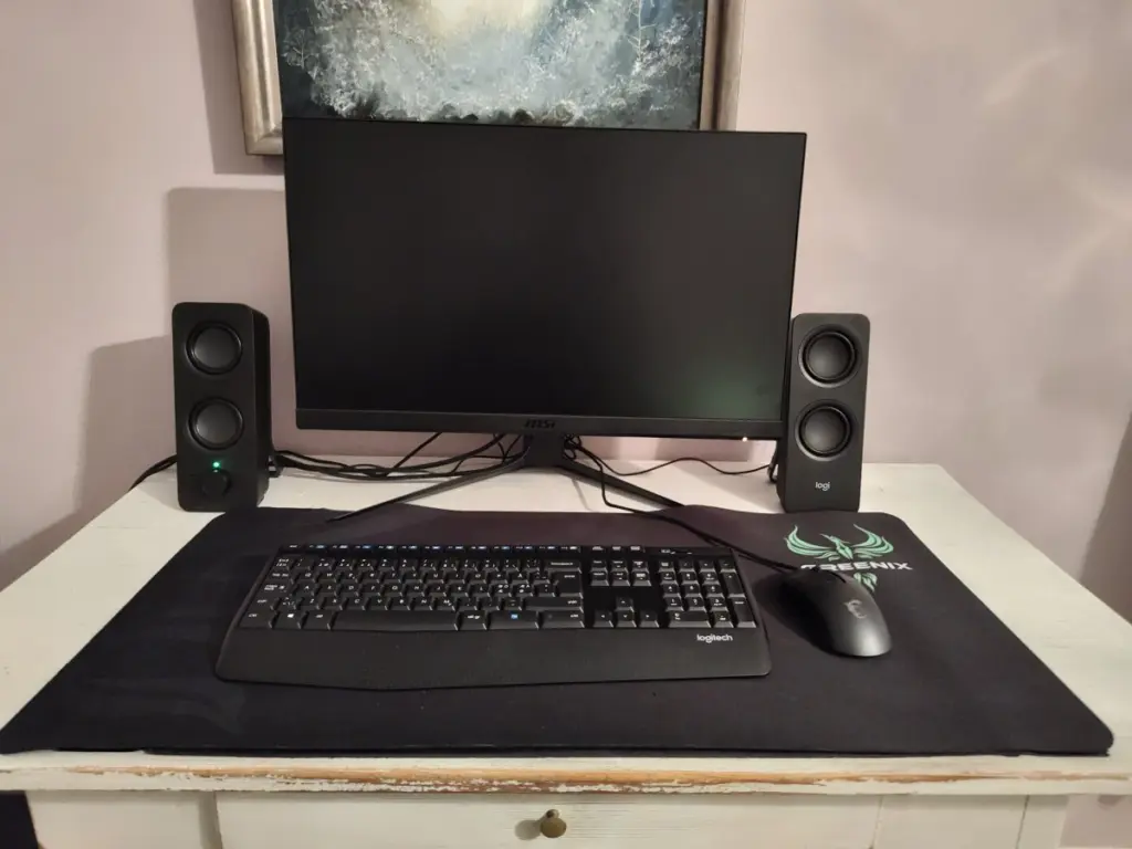 My personal computer, photographed 2/19/2024.