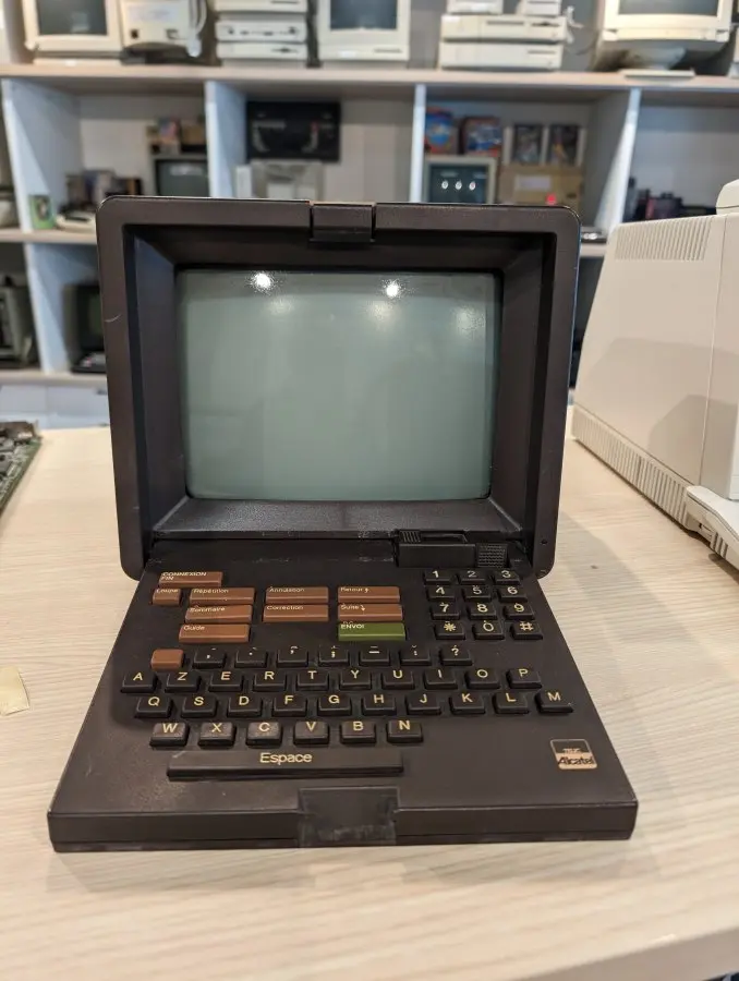 Altcatel Minitel-style terminal, computer history museum, Delta Center, University of Tartu, Tartu, Estonia