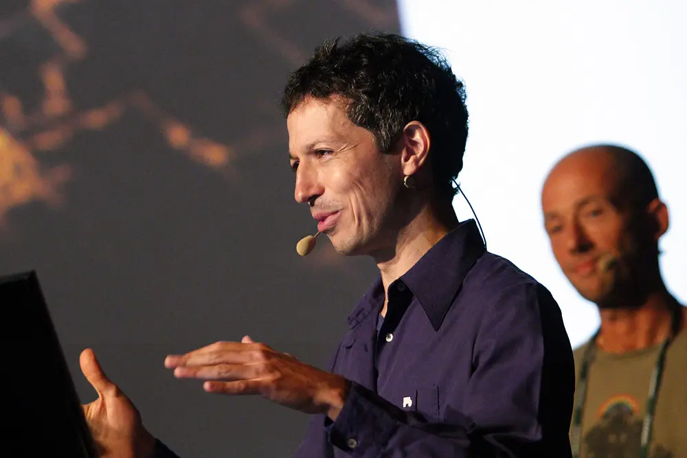 Éric Chahi dando una charla en la Game Developers Conference Europe de 2010